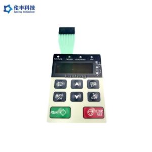China Black LCD Window Tactile LED Membrane Switch Matte Look wholesale