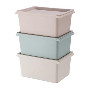 China Promotional Stackable Plastic Storage Box With Lid OEM ODM wholesale