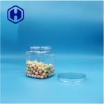 Clear Square PET Plastic Food Grade Sugar Candy Cookies Jar Featuring Screw Lid