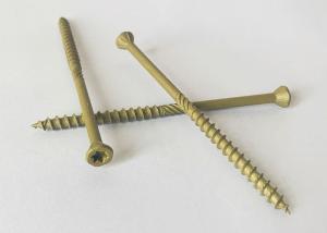 China Star Drive Countersunk Head With 6 Nibs Trim Deck Screws Green Ruspert Coating wholesale