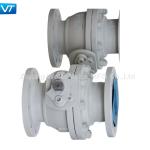 DN100 PN16 Carbon Steel Flanged End Ball Valves WCB Body Material