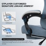 ALINUNU High Back Racing Gaming Chair with Adjustable Height and 360 Swivel