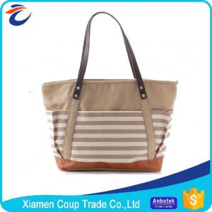 China PU Canvas Material Mummy Diaper Bag / Designer Baby Bags Ergonomically Designed on sale