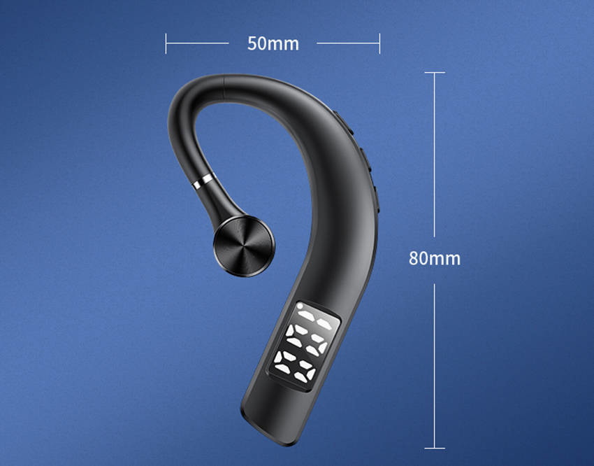 Bluetooth Earbuds With Mic CVC 6.0 Single Ear 0.5 Oz Light Weight For One Ear