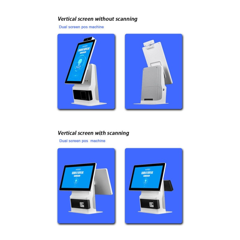 15.6 inch 1920x1080 Subway Query Terminal And Interactive Fast Food Ordering Kiosks