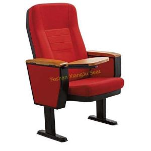 China Red Fabric Wooden Armrest Auditorium Chairs With Writing Pad 5 Years Warranty wholesale