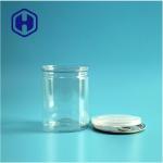 Transparent Airtight PET Easy Open Cans Plastic / PET Food Can For Leak Proof