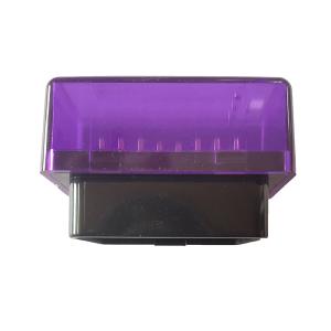 China OEM Scanner OBD2 Plug Adapter 16 Pin Male With Purple Enclosure wholesale