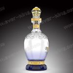 Crystal White Flint Custom Glass Bottle 750 ML For Luxury Liquor And Spirit
