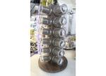 Wood Grain Commercial Buffet Equipment Stainless Steel 24 Head Rotary Glass