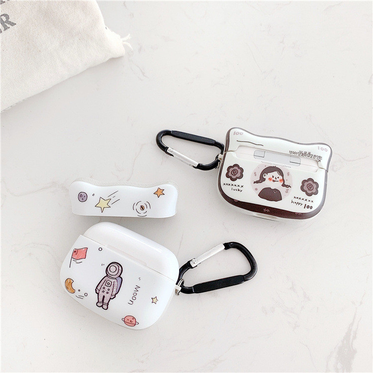 Wireless Chargeable Airpods Protective Cases IMD Cartoon Anti Lost Loop