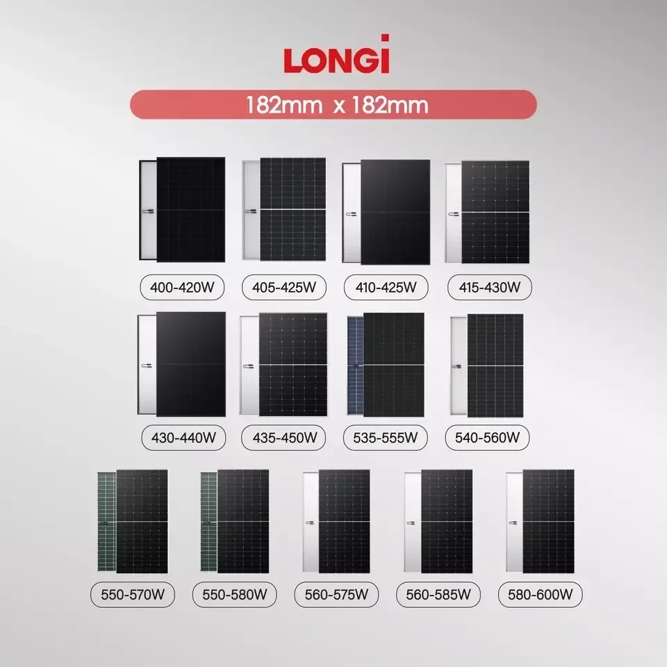 Longi Himo 6N-Type Solar Panel 595Watt for and Sustainable Photovoltaic Solar Modules