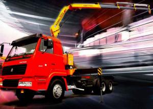 China XCMG 5 Ton Transportation Folding Boom Crane / Lorry Mounted telescopic mobile crane wholesale
