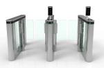55-65 Persons/Min Gym Access Control Fastlane Turnstiles IP54