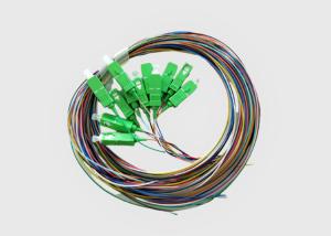 China 12 Colorful Single Mode 0.9mm SC UPC Corning Fiber Optic Pigtails wholesale