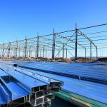 Greenhouse Steel Structure Prefabricated Shopping Mall With Solid H-Shape Steel