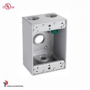 China Rectangle Aluminum Electrical Box , Switch Electrical Box Outdoor wholesale