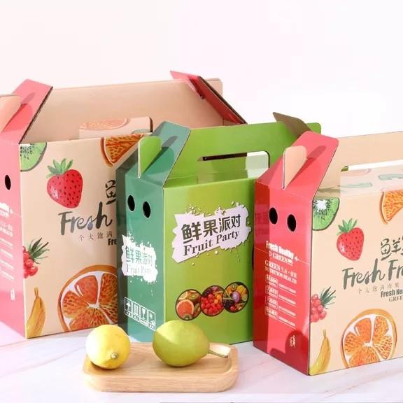 Vegetable Cardboard Packing Boxes Custom Printing Shipping Carton Boxes For