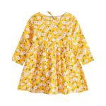 Spring Children's Clothing Girls Long Sleeve Dress Print Princess Dress