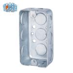 1 Gang Rectangular Electrical Junction Box Galvanized Steel 2x4 Inch