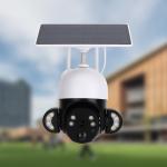 3MP WiFi Home Security Camera IP65 Weatherproof Siren Yard Solar Powered CCTV