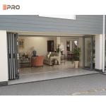 Modern House Frameless Black T5 Aluminum Folding Doors