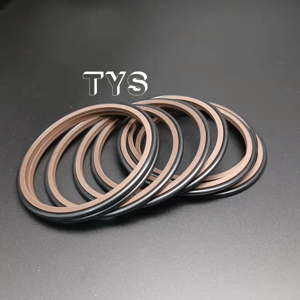 80x91.5x4.2black and brown Rotary Shaft Seals Kit GRS Rod Step Seal Ring for Excavator High Quality Glyd best seal Ring