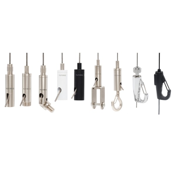 Customizable Universal Adjustable Grip Locks Cable Gripper Adjustable Swivel Joint Steel Cable Grippers