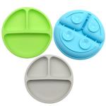 Food Grade Multicolor Baby Silicone Plates With Suction And Lids