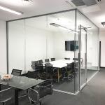 Customized Residential Glass Partition Walls Easy Cleaning Aluminum Glass
