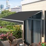 Outdoor Waterproof UV-resistant Folding Arm Retractable Awning for terrace,300