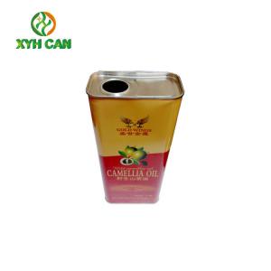 China Olive Oil Tin Can Recyclable Safety 1.6L Oil Tin Can Wild Camellia Oil Packaging wholesale