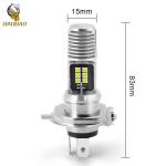 16W White Metal Bulb Mini Driving LED Light H4 BA20D Bike Headlight