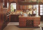 2.8m Solid Wood Kitchen Cabinets Island Bar