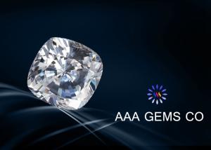 China Super Colorless Moissanite , Cushion Cut Moissanite In Size 6.5mm wholesale