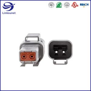 China DT04 PA IP68 2 Row Receptacle TE Connectivity AMP Connectors for Transmission wholesale