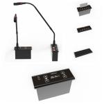 Flush Mounting Conference Room Microphone CAT5 Digital Audio Visual Equipment