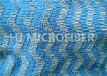 Microfiber Wavy Jacquard Twisted Pile Fabric / Mop Fabric , 150D / 144F Yarn