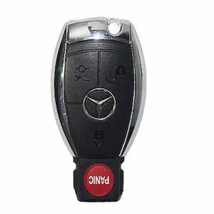 China Professional Mercedes Benz Chrome Smart Key 433mhz, Black Car Key Shell With Chips wholesale