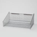 Stainless Steel Chrome Plate Stackable Wall Wire Baskets Storage , Small Wire