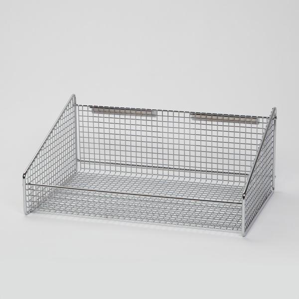 Stainless Steel Chrome Plate Stackable Wall Wire Baskets Storage , Small Wire