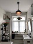 Crystal Half Ball Lights Lamps Retro Loft Light Bar Restaurant Living Room Cafe