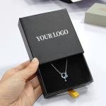 Logo Printing Rigid Boxes for Jewelry Packaging 9x9x3cm Multi-functional Travel