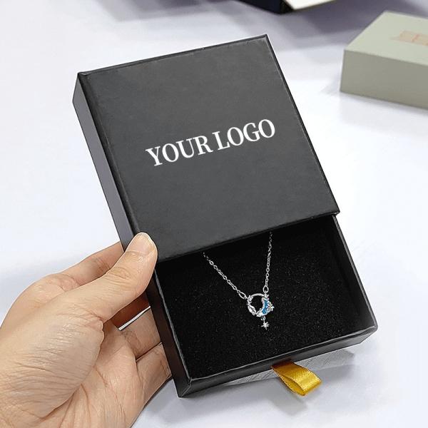 Logo Printing Rigid Boxes for Jewelry Packaging 9x9x3cm Multi-functional Travel