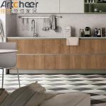 Customized Color Island Sink Base Cabinet with Modern PANEL Wood Style Kitchen