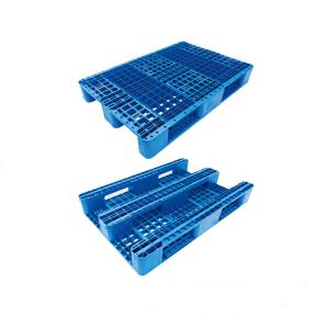 China Blue Euro HDPE Pallets Nestable Plastic Pallet 1200*1000*150mm wholesale
