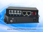 4Port Telephone Fiber Optic Converter with 2ch 100M ethernet over singlemode