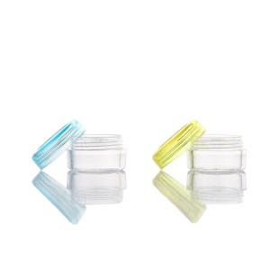 China Cosmetic Package Transparent 30g Mini Plastic Jars With Lids wholesale