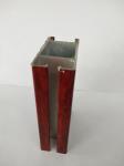 Machined Wood Finish Aluminium Profiles High Coating Hardness And Strong