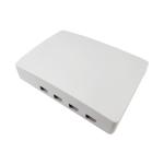 150*110*30mm FTTH Network Indoor 4 Cores LC UPC Plastic Fiber Optic Faceplate